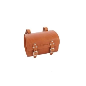 image of Bobbin Leather Barrel Saddle Bag Honey