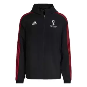 Image of adidas Fifa World Cup Qatar 2022 Official Emblem Woven Jacket in Black