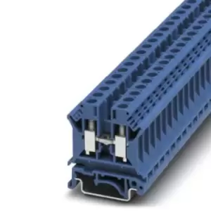 Phoenix Contact Blue UK 6 N BU Feed Through Terminal Block, 24 8 AWG, 0.2 6mm, ATEX, 800 V