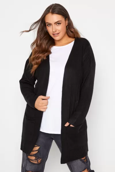 Image of Soft Touch Ribbed Cardigan