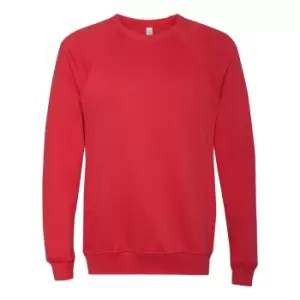 image of Bella + Canvas Unisex Adult Fleece Raglan Sweatshirt (XL) (Burnt Red)