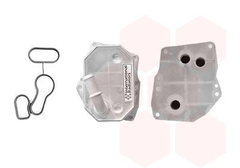 Image of VAN WEZEL Engine oil cooler VAN WEZEL 18013755