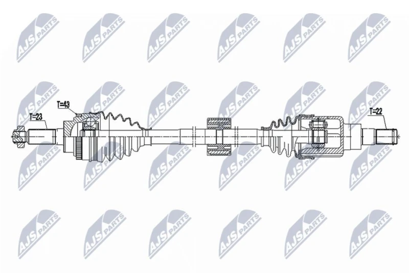 Image of NTY Drive shaft NTY NPW-SU-077