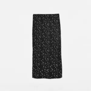 image of Missguided spot print midi skirt - Black