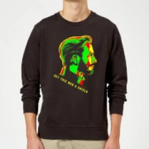 Image of Avengers Get This Man A Shield Sweatshirt - Black