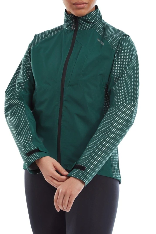 Image of Altura Nightvision Storm Womens Waterproof Jacket 10 DARK GREEN - Cycles UK