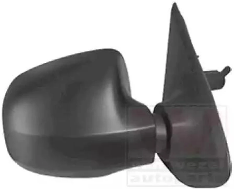 Image of VAN WEZEL 1507804 Wing mirror * HAGUS * Right, black, Control: cable pull, Rough Outside Mirror (50)