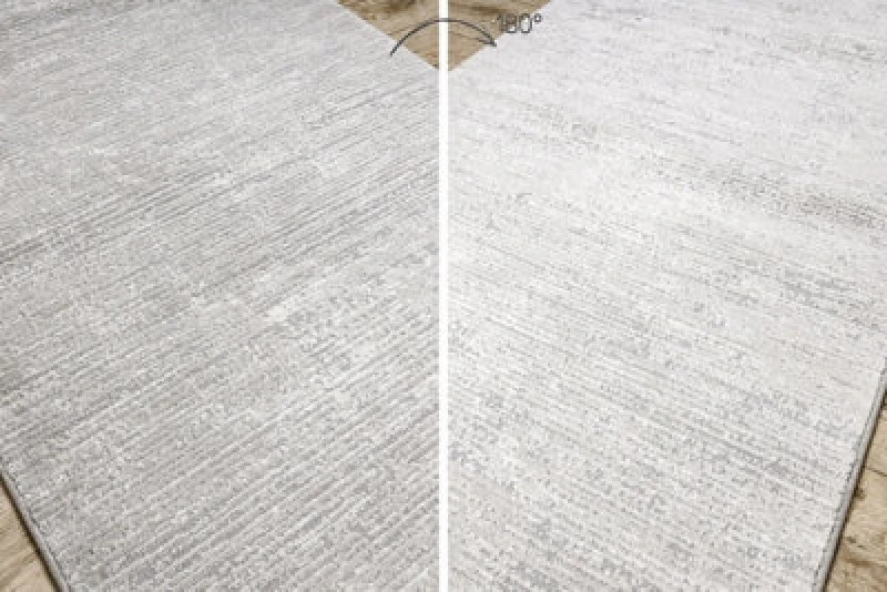 Image of RugsX Modern Runner Tuls 51248 Structural, Melange Grey 80 Cm 80X100 Cm