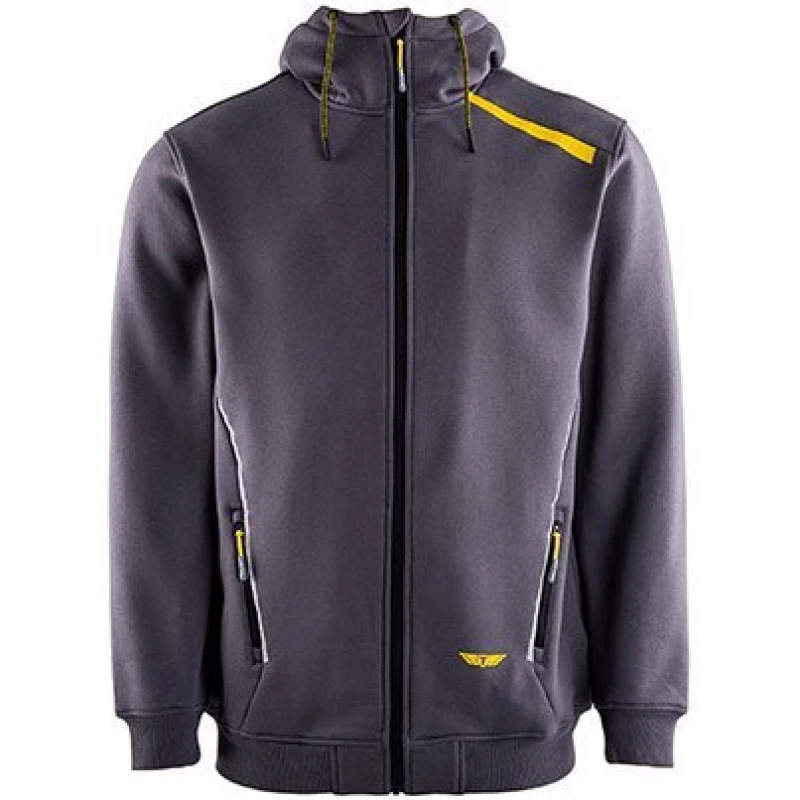 Image of Trojan Trojan Mens Grey Hoodie M 18L4604