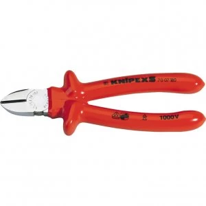 Image of Knipex Insulated S Range Diagonal Side Cutters 180mm