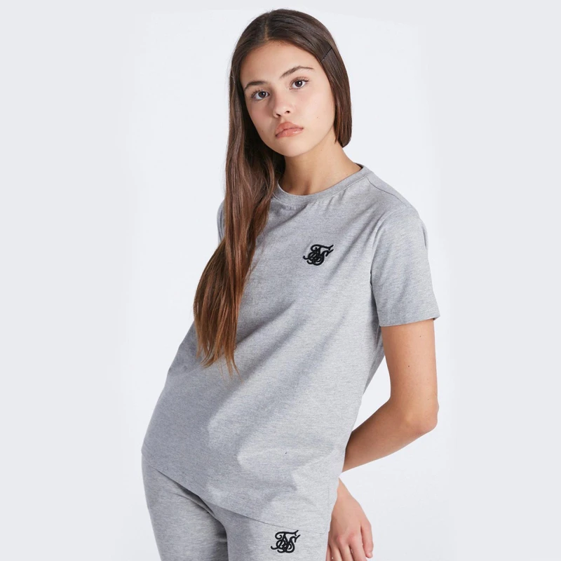 Image of SikSilk T-Shirt Juniors - Grey Grey M