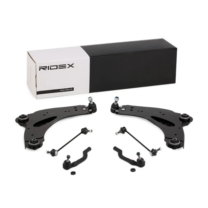 Image of RIDEX 772S0275 Control arm repair kit Front Axle Sheet Steel Suspension Kit (772)