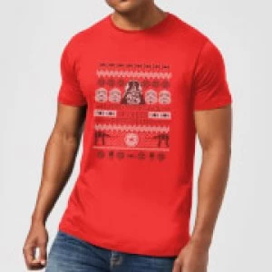 image of Star Wars I Find Your Lack Of Cheer Disturbing Mens Christmas T-Shirt - Red - L