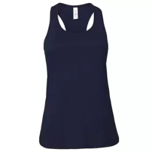 Bella + Canvas Womens/Ladies Racerback Tank Top (M) (Navy)