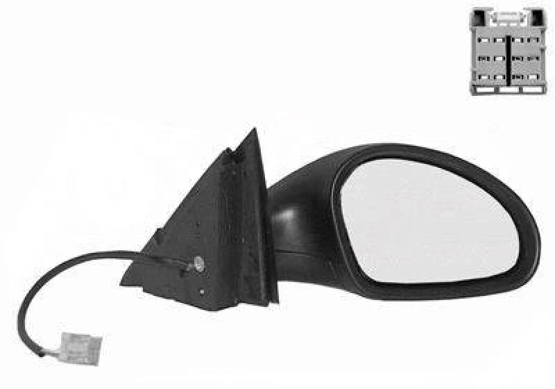 Image of VAN WEZEL 4917808 Wing mirror * HAGUS * Right, Heatable, primed Outside Mirror (50)