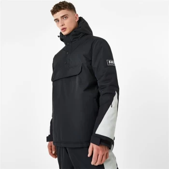 image of Jack Wills Overhead Ski Jacket - Black