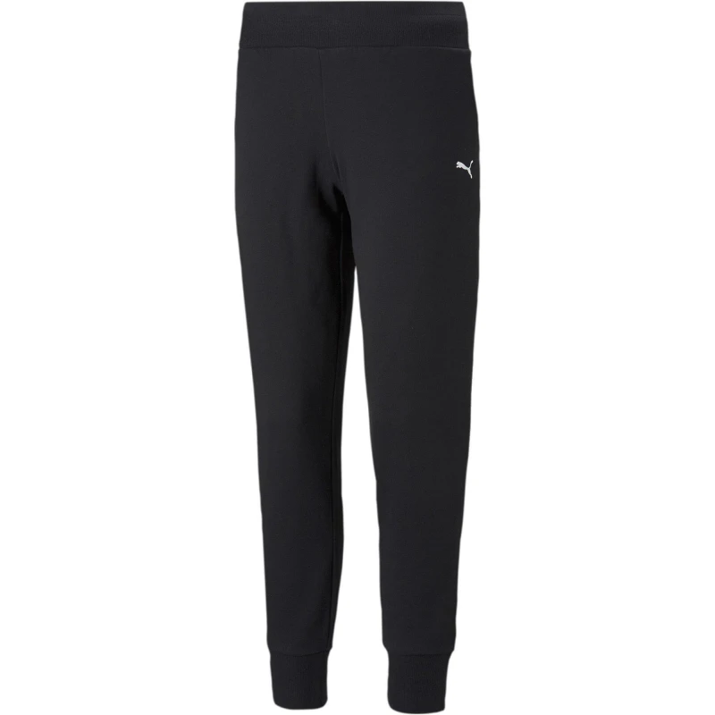 Image of Puma Womens Closed Hem Fleece Joggers Puma Black female 16 (XL)