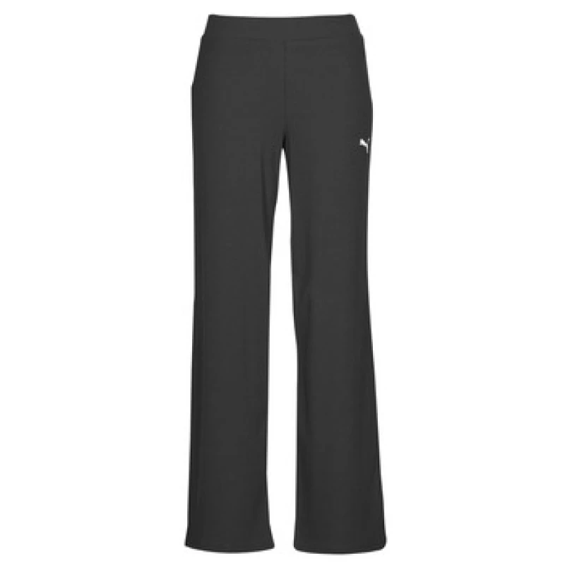 Image of Puma High-waisted ribbed trousers For Her Puma ESS Elevated Noir Female XS