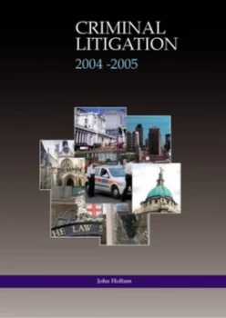 Image of Criminal Litigation by John Holtam Book