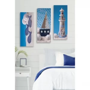Image of MDF0005 Multicolor Decorative MDF Painting (3 Pieces)