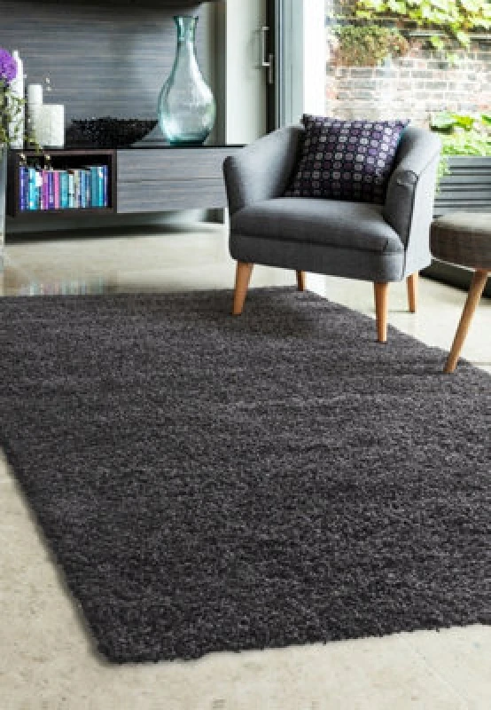 Image of Homemaker Jazz Shaggy Cosy Rug Charcoal 80X150 JB42111