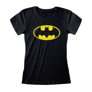 Image of Batman - Logo Womens Large T-Shirt - Black