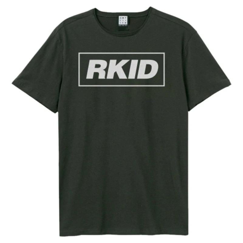 Image of Amplified Amplified Men Rkid Liam Gallagher T-Shirt in Charcoal Size: X-Small Charcoal XS Male 5063377359688
