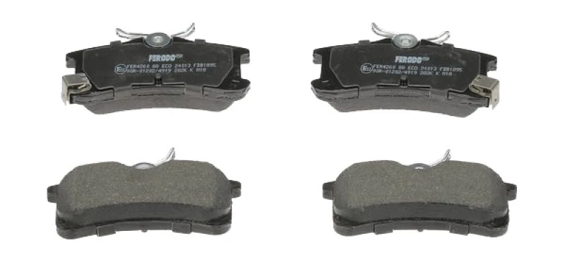 Image of FERODO FDB1895 Brake pad set with acoustic wear warning, without accessories Brake Pad Set,disc brake (402)