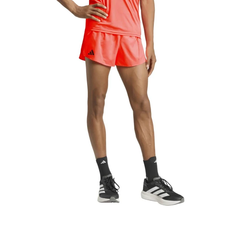 Image of Adidas Adizero Essentials Split Shorts Orange, Size S