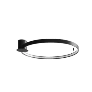 Image of Rio Integrated LED LED Semi Flush Light, Black, 3000K, 5520lm
