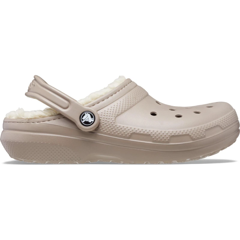 Image of Crocs Unisex Classic Lined Clogs Mushroom / Bone W4/M3