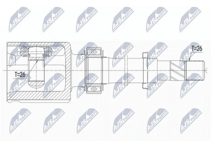 Image of NTY Drive shaft NTY NPW-NS-075
