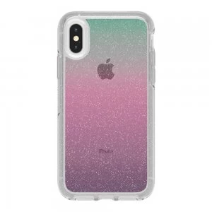 image of Otterbox Symmetry Series - Gradient Energy Graphic (Teal/Purple/Pink Glitter) for iPhone X/Xs