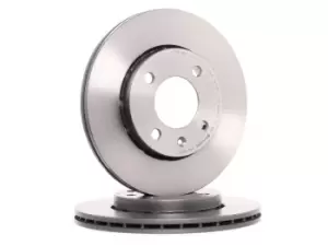 Image of PAIR PAINTED BREMBO BRAKE DISCS 09.6799.11