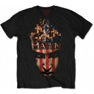 image of Marilyn Manson Crown Mens Black T Shirt: Small