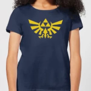 Image of Nintendo Legend Of Zelda Hyrule Womens T-Shirt - Navy - L