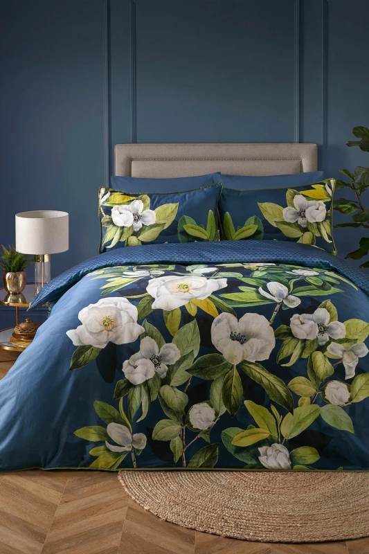 Image of Soiree 'Alaya' 200 Thread Count Duvet Cover Set Teal