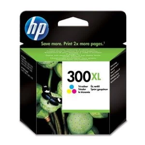 Image of HP 300XL Tri Colour Inkjet Cartridge