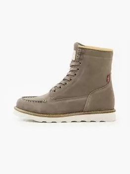 Image of Darrow Lace Up Boots - Beige / Taupe
