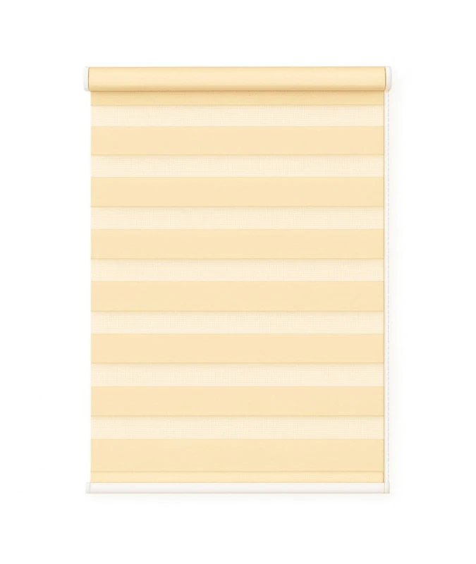 Image of New Edge Blinds Natural Day & Night Zebra Roller Blind (165cm drop) - 170cm Size: 115cm Natural Unisex 115 cm
