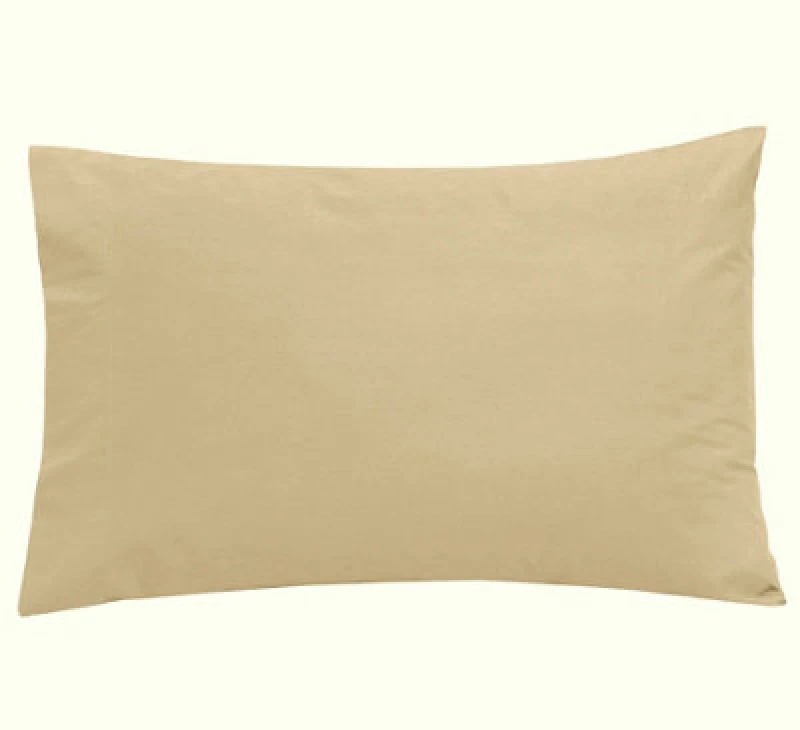 Image of Smart Living Smart Living Polycotton Bed Linen Luxury Fitted Bedsheet or Pillowcase Non Iron in Natural Size: Standard Pillow Case Natural Standard
