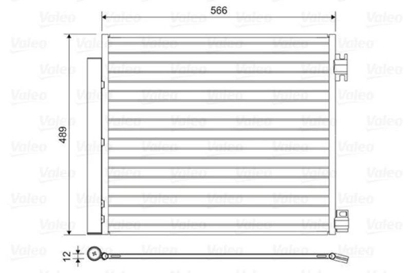 Image of Air conditioning condenser VALEO 822559