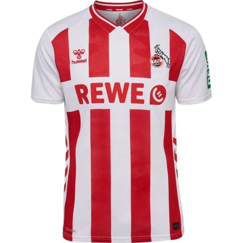 Image of Hummel FC Koln Home Shirt 2025 2026 Adults White/Red male Small
