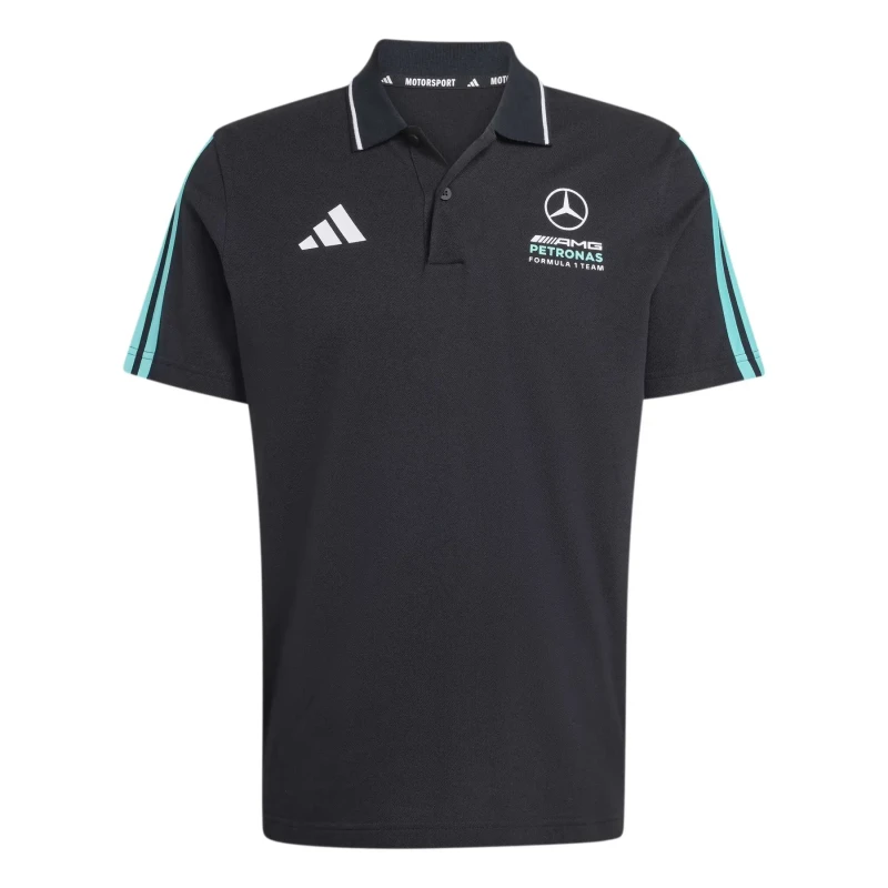 Image of Adidas Mercedes-AMG Petronas Formula One Team DNA Polo Noir Male XL