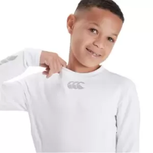 Image of Canterbury Long Sleeve Thermal Top Juniors - White