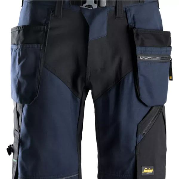 Image of Snickers FlexiWork Work Shorts+ Holster Pockets - Navy/Black - 44