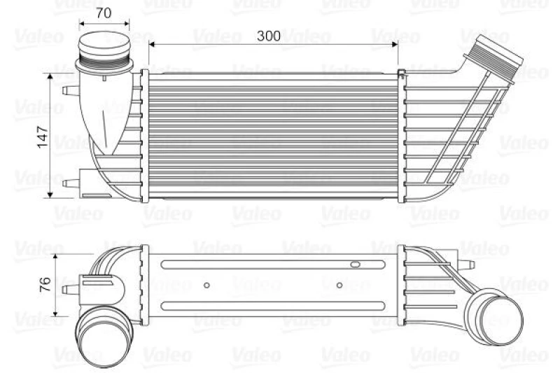 Image of Intercooler VALEO 818651