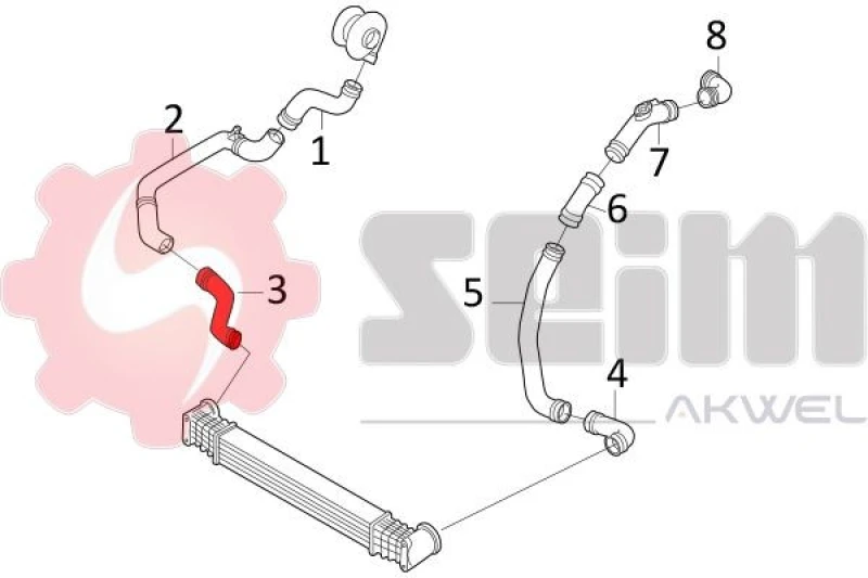Image of Charger intake hose SEIM 981585