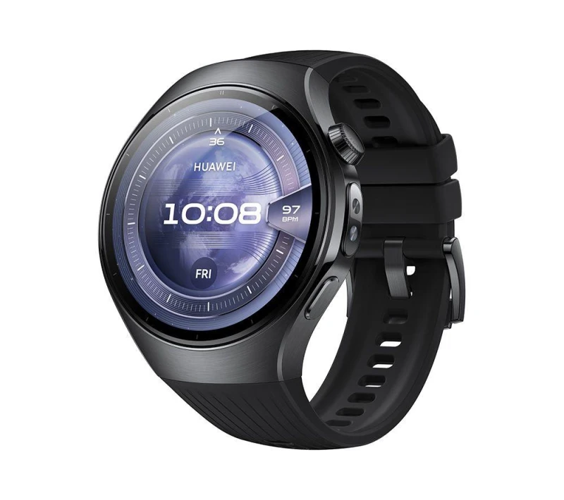 Image of Huawei Watch 5 - Black, Fluoroelastomer Strap, 46 mm, Black 6942103154300