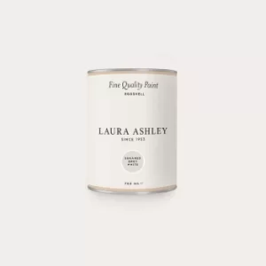 Image of Laura Ashley Eggshell Paint Sugared Grey White 750ml